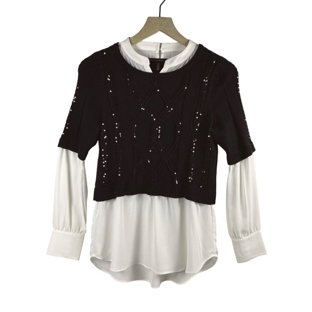 White House Black Market – Long Sleeve Sweater Blouse – Size S